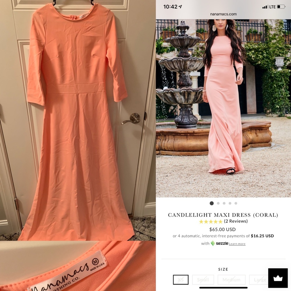 Nanamacs candlelight maxi dress